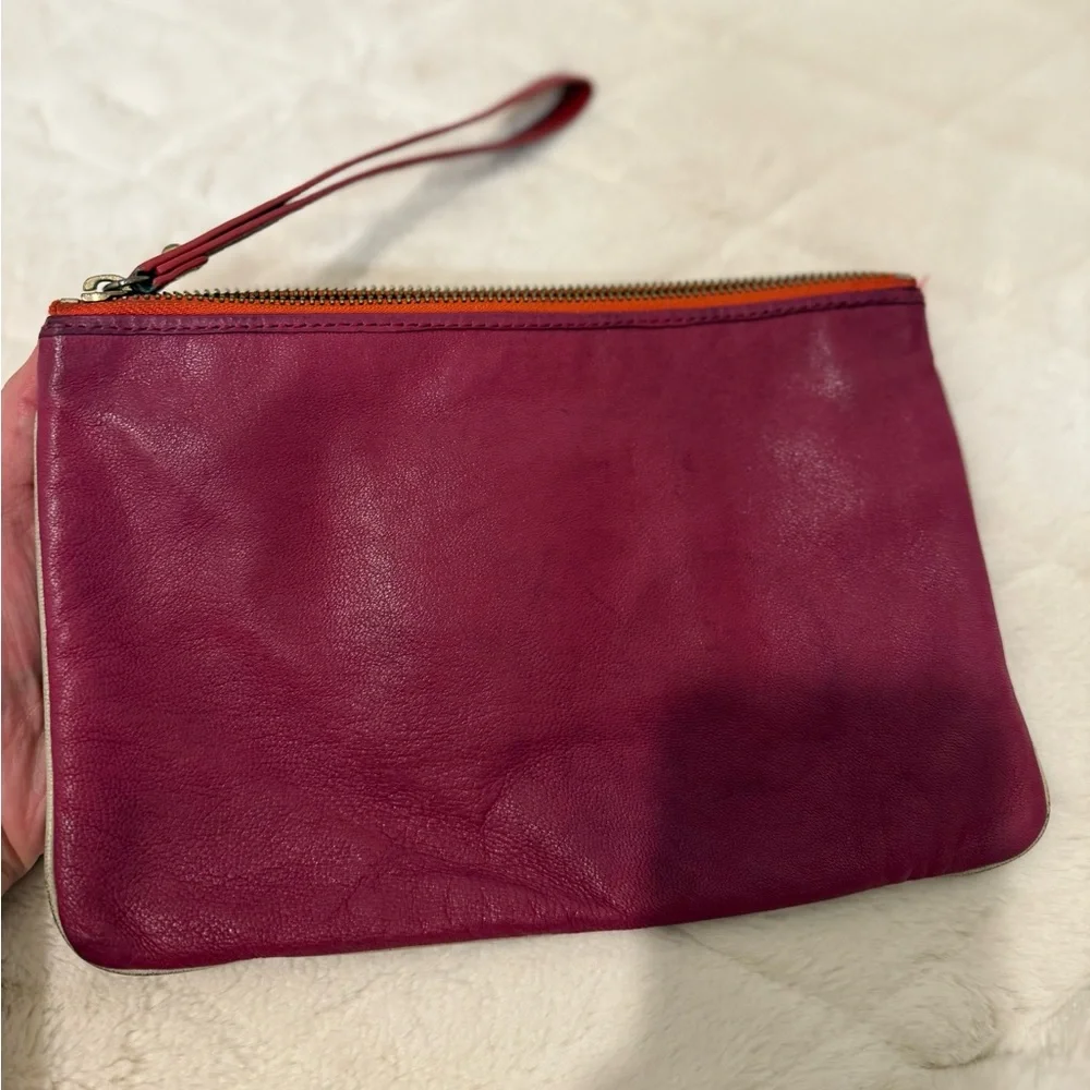 Vintage Y2K Juicy Couture 100% Leather‎ Color Block Wristlet